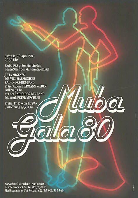 Muba Gala 80, Mustermesse Basel