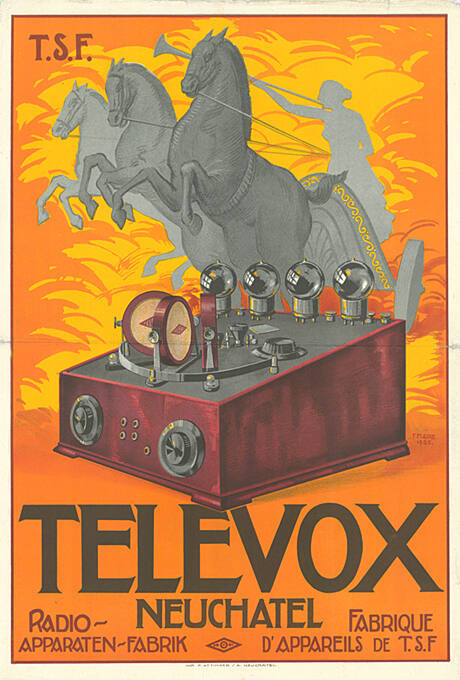 Televox, Neuchâtel, Radio-Apparaten-Fabrik, Fabrique d’appareils de T.S.F