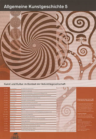 Allgemeine Kunstgeschichte 5, Kunst und Kultur im Kontext der Industriegesellschaft, Aula Schule für Gestaltung, Basel