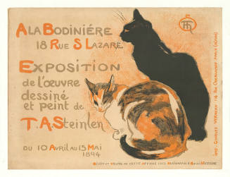 Exposition de l’œuvre dessiné et peint de Théophile-Alexandre Steinlen, A la Bodinière, Paris