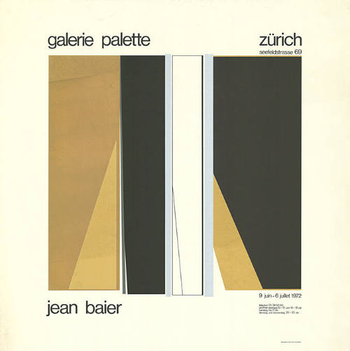 Jean Baier, Galerie Palette, Zürich