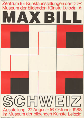 Max Bill, Schweiz, Museum der bildenden Künste, Leipzig