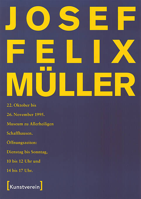 Josef Felix Müller, Museum zu Allerheiligen, Schaffhausen