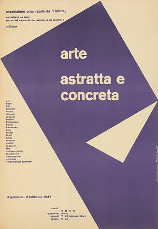 Arte astratta e concreta, Palazzo ex reale, Milano