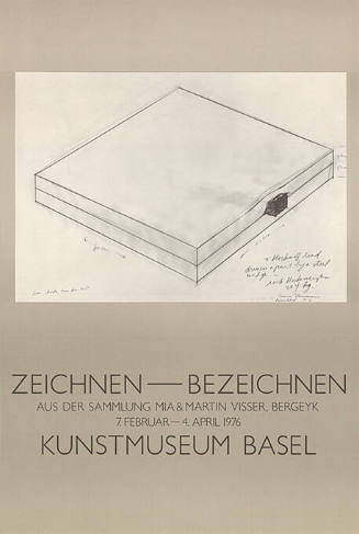 Zeichnen – Bezeichnen, Aus der Sammlung Mia & Martin Visser, Bergeyk, Kunstmuseum Basel