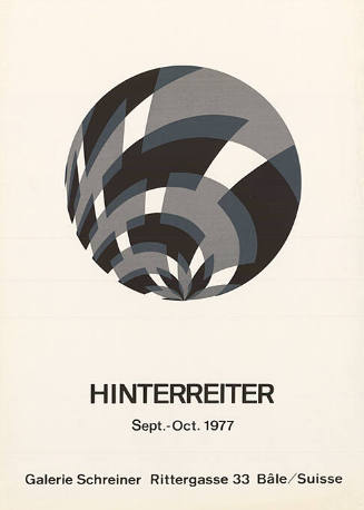 Hinterreiter, Galerie Schreiner, Bâle