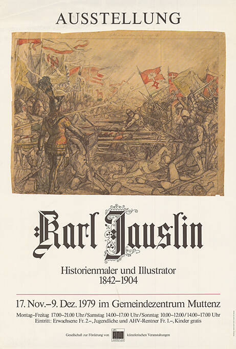 Karl Jauslin, Historienmaler und Illustrator, 1824–1904, Gemeindezentrum Muttenz