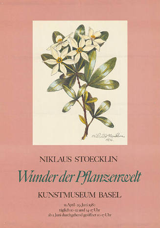 Niklaus Stoecklin, Wunder der Pflanzenwelt, Kunstmuseum Basel