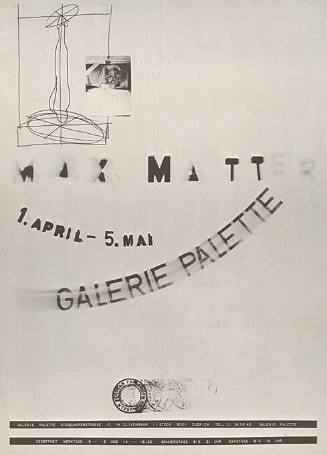 Max Matter, Galerie Palette