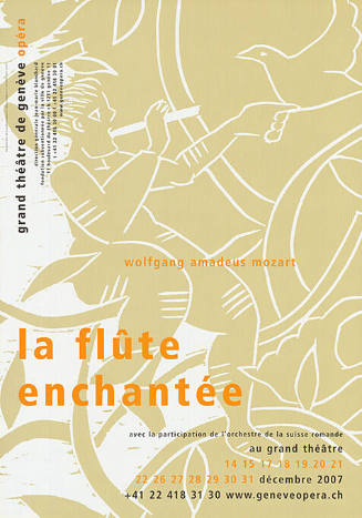 La flûte enchantée, Wolfgang Amadeus Mozart, Grand Théâtre de Genève