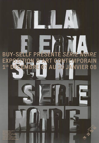 Buy-Sellf présente Serie Noire, Villa Bernasconi