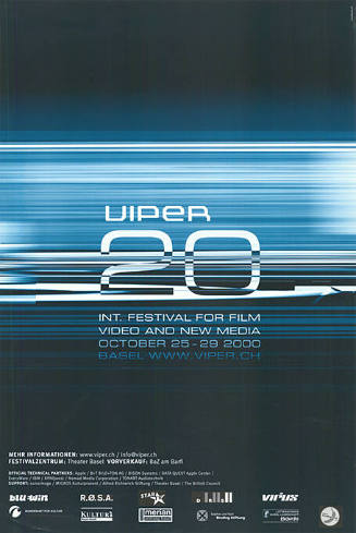 Viper 20, Int. Festival for Film, Video and New Media, Basel