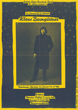 Klaus Baumgärtner, Galerie Claire Brambach, Basel