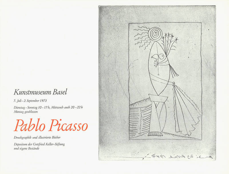 Pablo Picasso, Druckgraphik und illustrierte Bücher, Kunstmuseum Basel