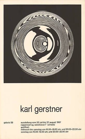 Karl Gerstner, Galerie 58, Rapperswil