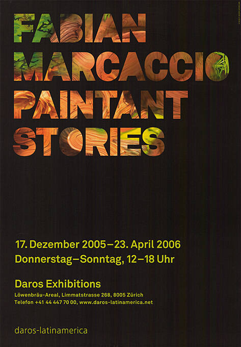 Fabian Marcaccio, Paintant Stories, Daros Exhibitions, Zürich