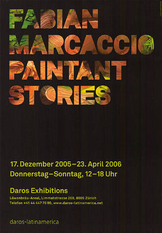 Fabian Marcaccio, Paintant Stories, Daros Exhibitions, Zürich