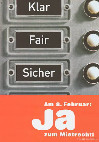 Klar, Fair, Sicher, Ja zum Mietrecht