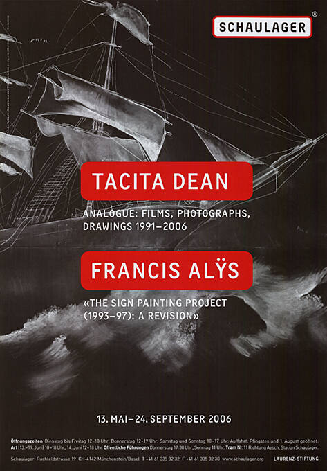 Tacita Dean, Francis Alÿs, Schaulager