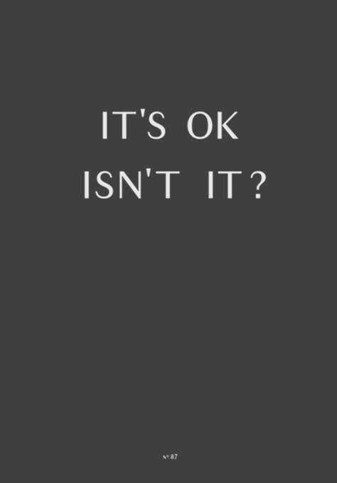 It’s OK, isn’t it?