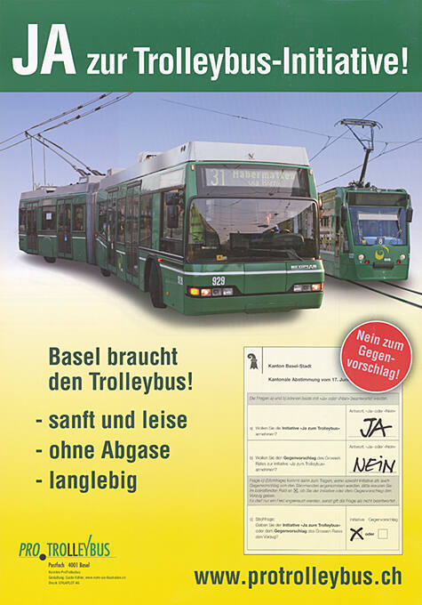 Ja zur Trolleybus-Initiative!