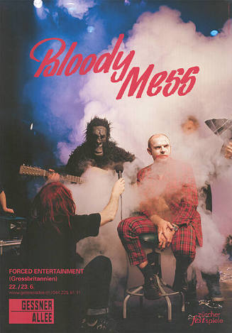 Bloody Mess, Forced Entertainment, Zürcher Festspiele, Gessnerallee