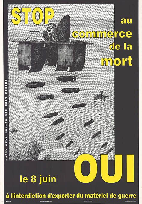 Stop au commerce de la mort, Oui à l’nterdiction d’exporter du matériel de guerre