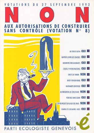 Non aux Autorisation de construire sans contrôle (Votation Nº 8), Parti écologiste genevois