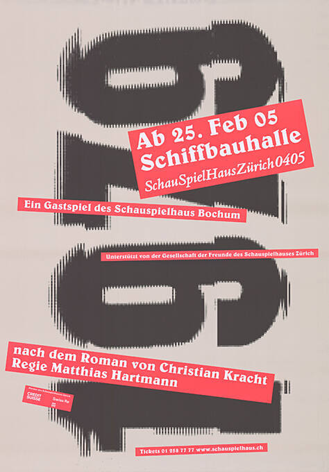 1979, Nach dem Roman von Christian Kracht, Schiffbauhalle Zürich, Schauspielhaus Zürich