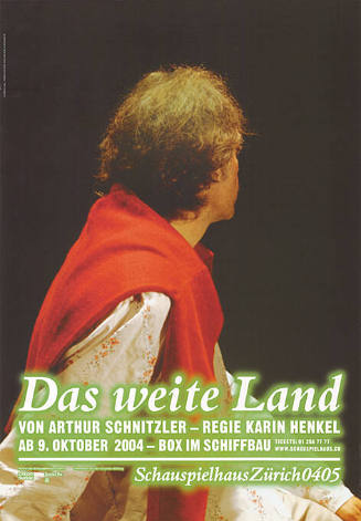 Das weite Land, Arthur Schnitzler, Schauspielhaus Zürich, Box im Schiffbau