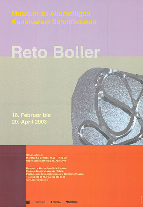 Reto Boller, Museum zu Allerheiligen, Kunstverein Schaffhausen