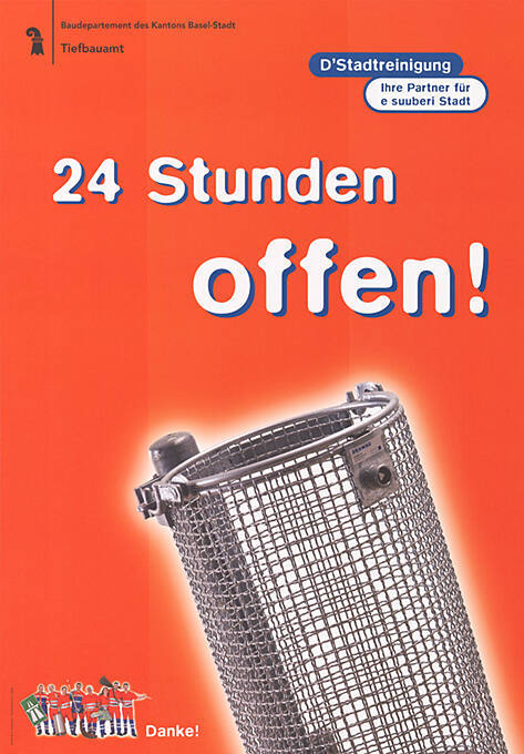 24 Stunden offen! D’Stadtreinigung, Ihre Partner für e suuberi Stadt