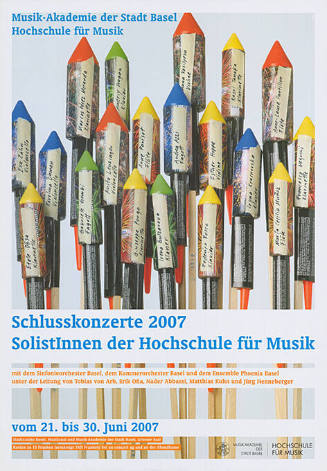 Schlusskonzerte 2007, Solistlnnen der Hochschule für Musik