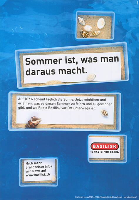 Sommer ist, was man daraus macht. Basilisk, ’s Radio für Basel

