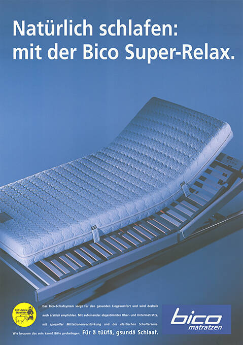 Natürlich schlafen: mit der Bico Super-Relax. Bico