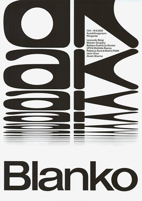 Blanko, Ausstellungsraum Klingental, Basel