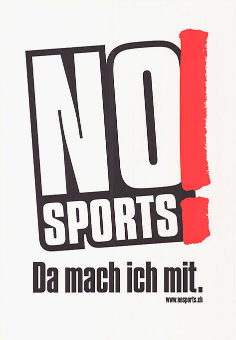 No sports! Da mach ich mit.