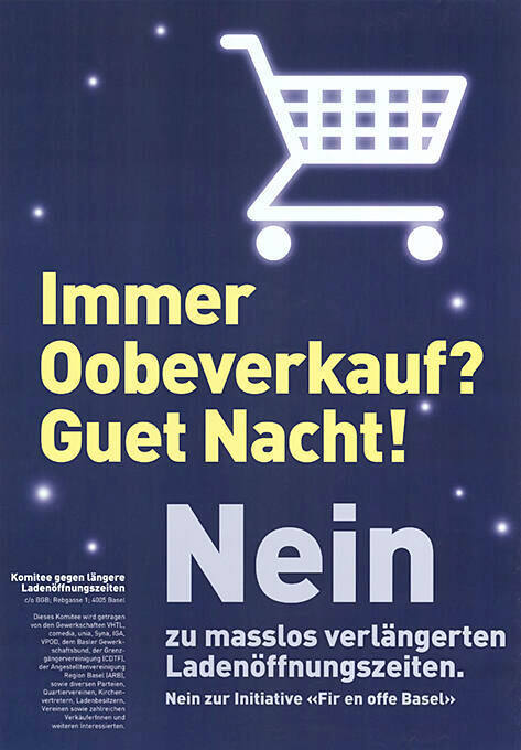 Immer Oobeverkauf? Guet Nacht! Nein