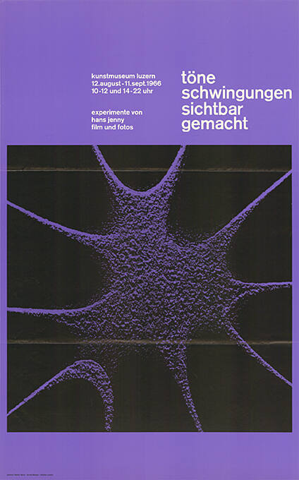 Töne, Schwingungen, sichtbar gemacht, Kunstmuseum Luzern