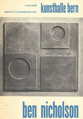 Ben Nicholson, Kunsthalle Bern