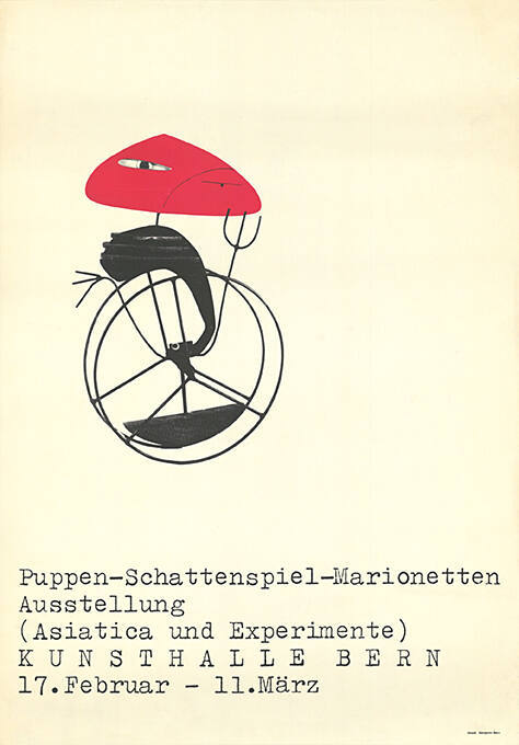 Puppen-Schattenspiel-Marionetten Ausstellung (Asiatica und Experimente), Kunsthalle Bern