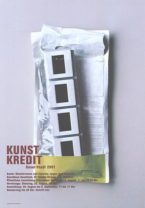 Kunstkredit Basel-Stadt 2001, Kunsthaus Baselland, Muttenz