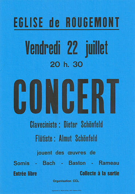 Concert, Eglise de Rougemont