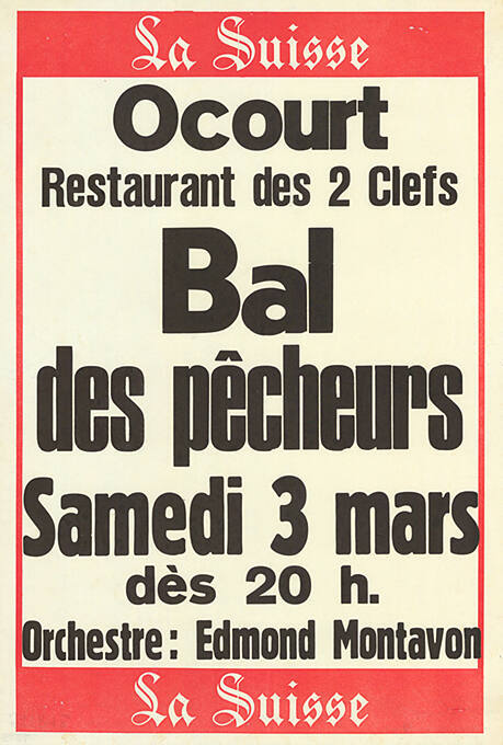 Bal des pêcheurs, Ocourt, Restaurant des 2 Clefs