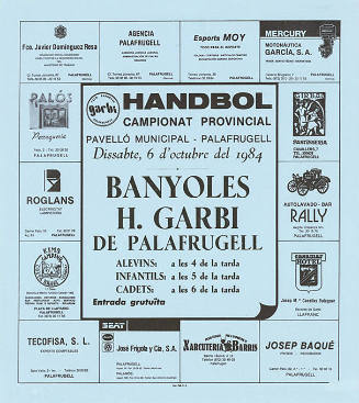 Handbol, Campionat Provincial, Banyoles, H. Garbi, Pavelló Municipal