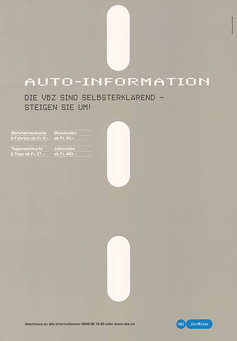 Auto-Information, VBZ, Züri-Linie