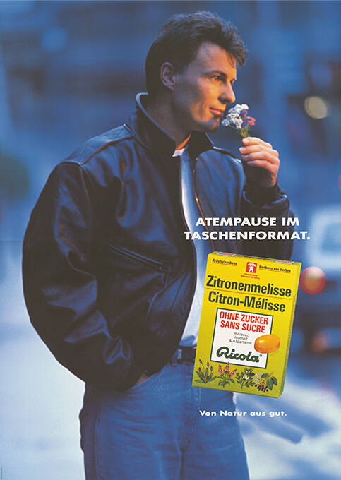 Atempause im Taschenformat. Ricola Zitronenmelisse