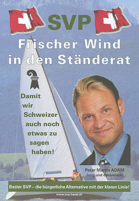 SVP, Frischer Wind in den Ständerat, Peter Martin Adam