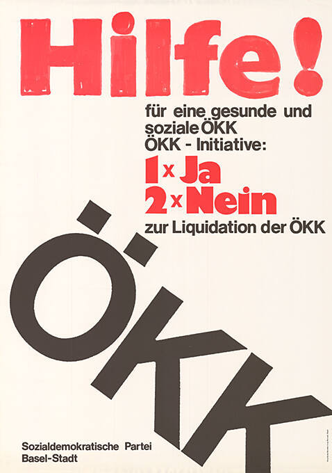 Hilfe! Für eine gesunde und soziale ÖKK, ÖKK-Initiative 1 × Ja, 2 × Nein