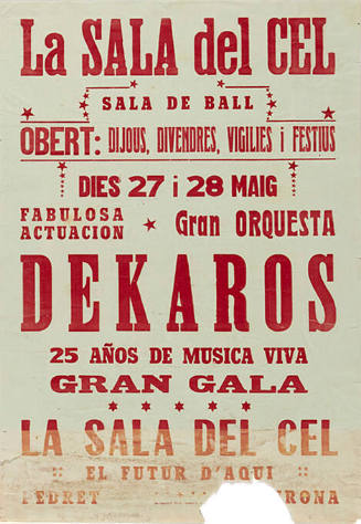 Dekaros, Gran Gala, La sala del cel